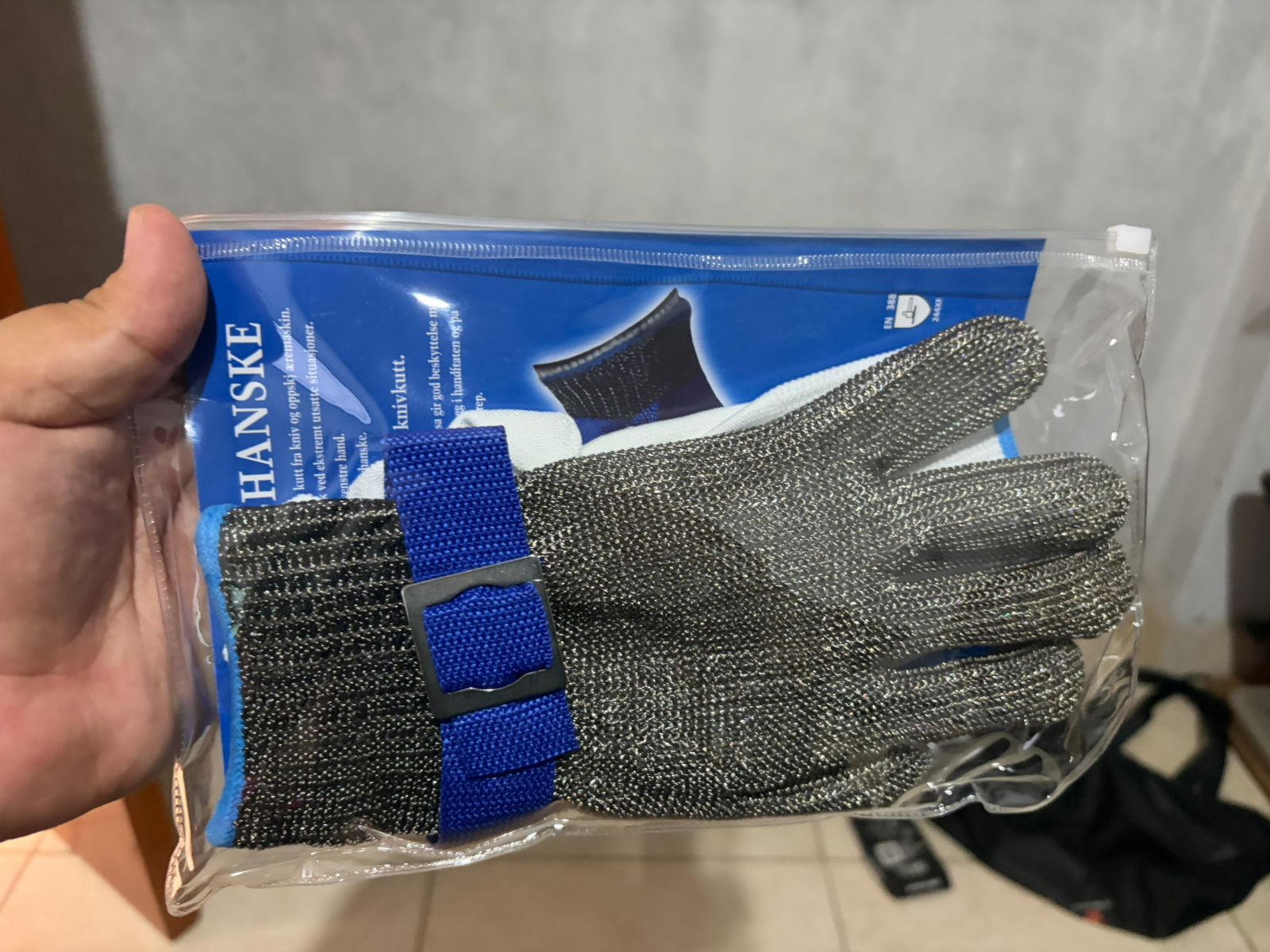 Guante Anticorte de Malla de Acero Inoxidable Nivel 9 | Guante de Seguridad Industrial Certificado
