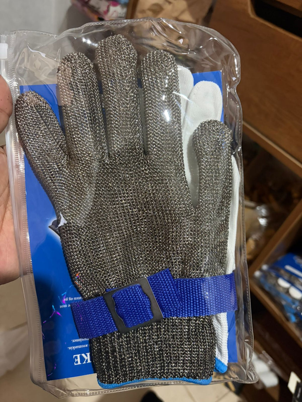 Guante Anticorte de Malla de Acero Inoxidable Nivel 9 | Guante de Seguridad Industrial Certificado