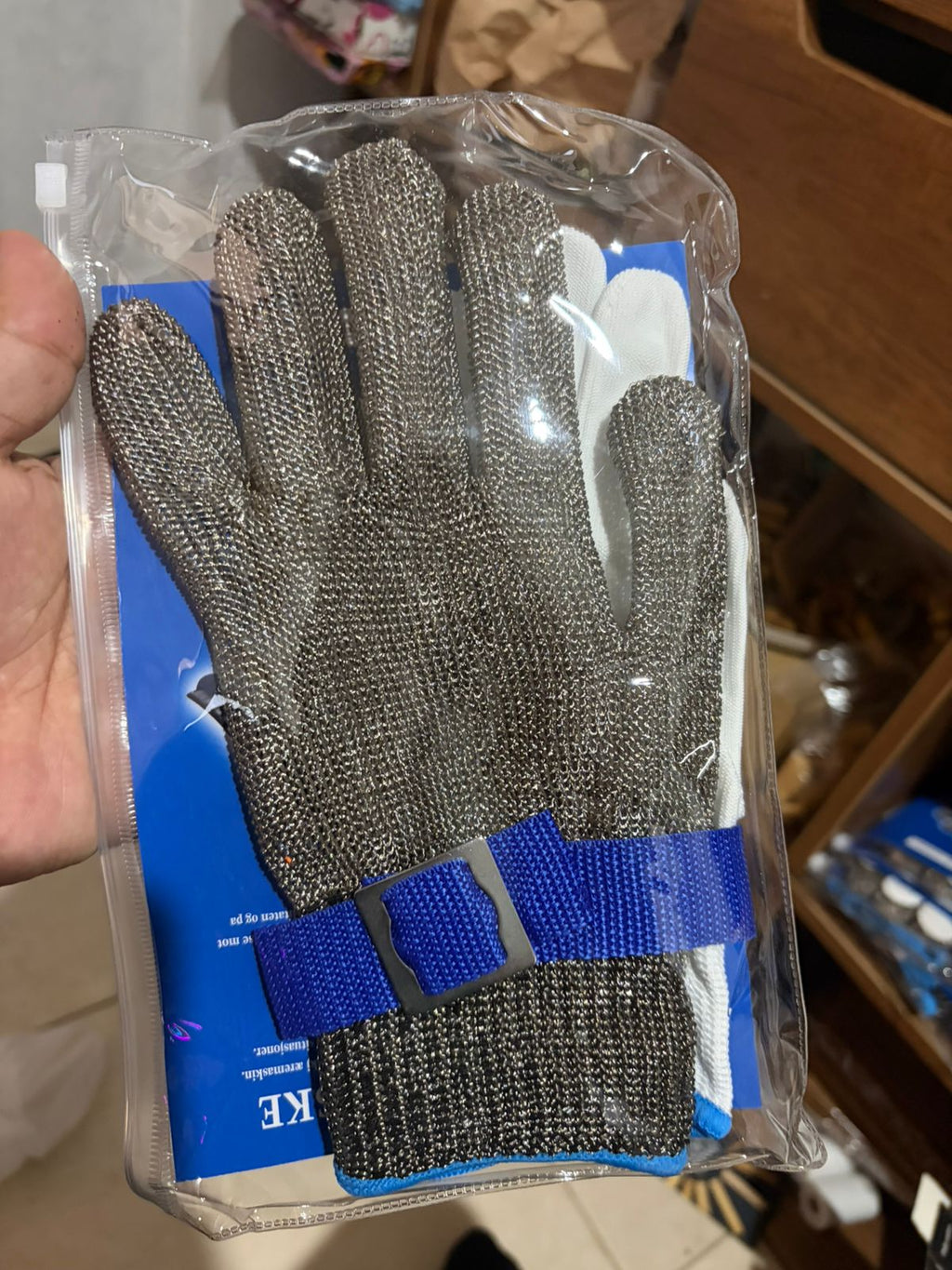Guante Anticorte de Malla de Acero Inoxidable Nivel 9 | Guante de Seguridad Industrial Certificado